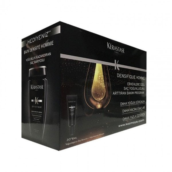 Kerastase Densifique Homme Saç Yoğunluğunu Artıran Set Serum 30*6ml + Şampuan 250ml