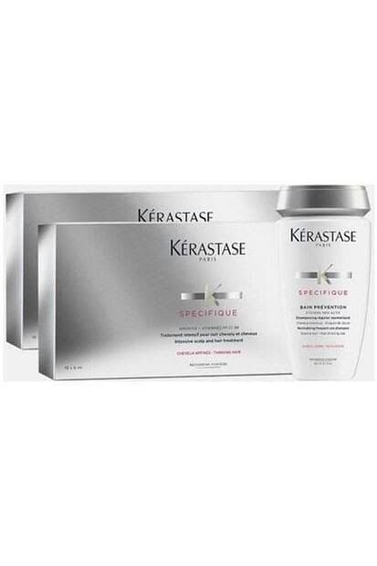 Kerastase Aminexil Dökülme Önleyici Saç Şampuanı 250ml + 20*6ml Serumu Seti