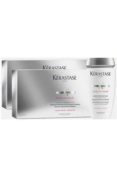 Kerastase Aminexil Dökülme Önleyici Saç Şampuanı 250ml + 20*6ml Serumu Seti