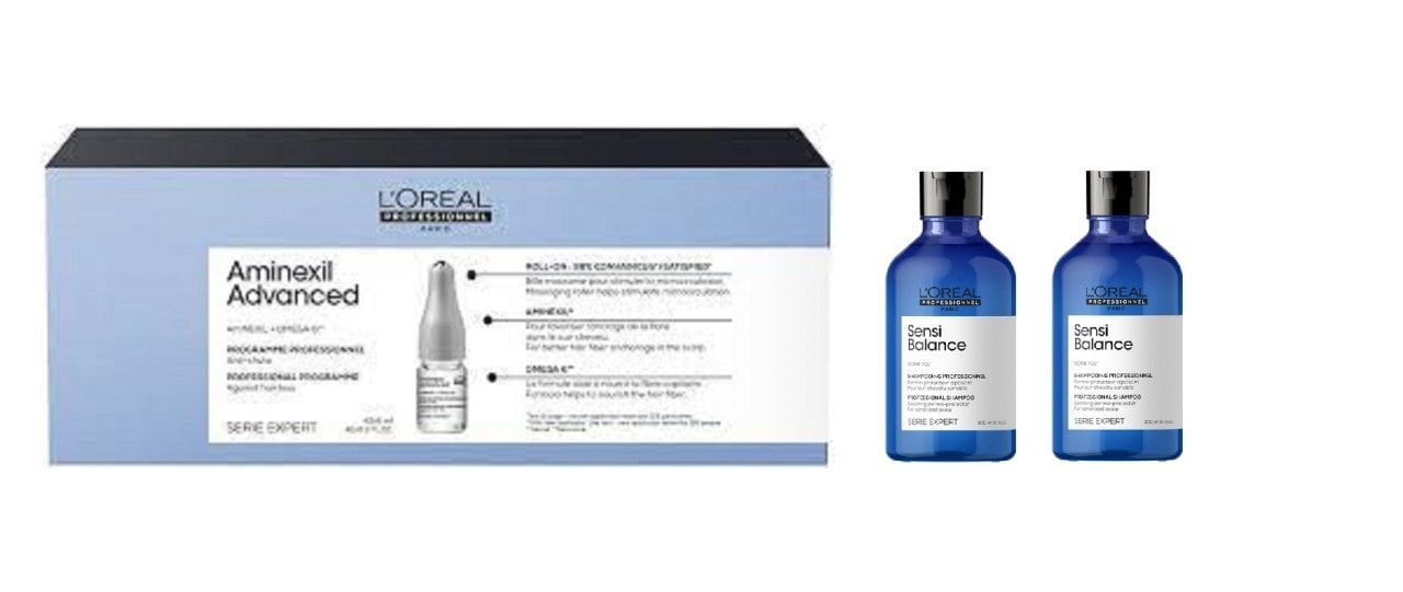 L'oreal Professionnel Aminexil Advenced 42'lik serum + Sensi Balance Şampuan 2*300 ml
