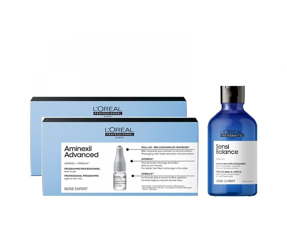L'oreal Professionnel Aminexil Advenced 20'lik serum + Sensi Balance Şampuan 300 ml