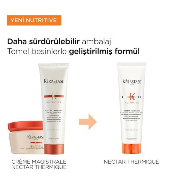 Kerastase Nutritive Orta ve Kalın Telli Kuru Saçlar İçin Nemlendirici termik saç sütü - Nectar Thermique 150ml