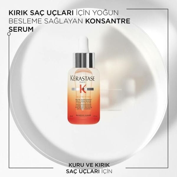 Kerastase Nutritive Kırık Uçlara Sahip Kuru Saçlar İçin Yoğun Besleyici Saç Uçları Serumu - Nutri-Supplement serum 50ml