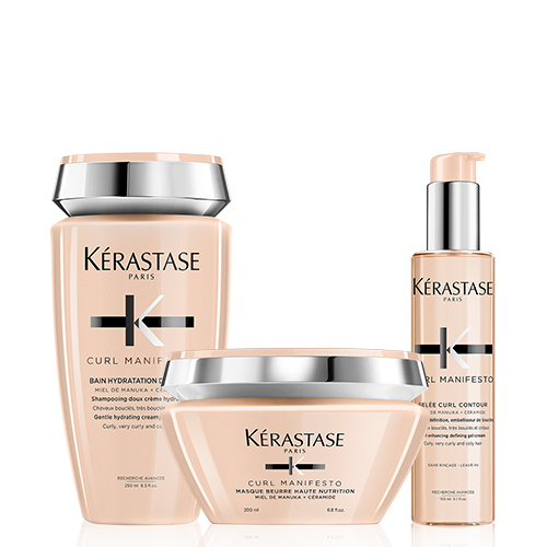Kerastase Curl Manifesto Dalga ve Bukle Belirginleştirici Şampuan 250ml + Maske 200ml + Şekillendirici jel 150ml