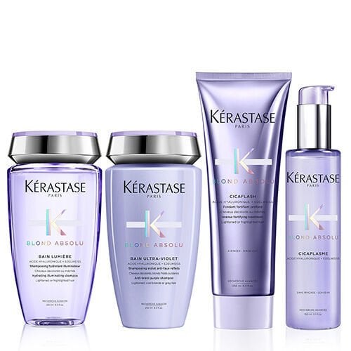 Kerastase Blond Absolu Sarı Saçlar için Renk Koruyucu Şampuan 250ml + Parlaklık Şampuanı 250ml +Krem 250ml + Renk Koruyucu serum 150ml