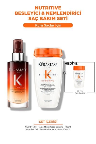 Besleyici & Nemlendirici Hediyeli Saç Bakım Seti - Şampuan & Serum