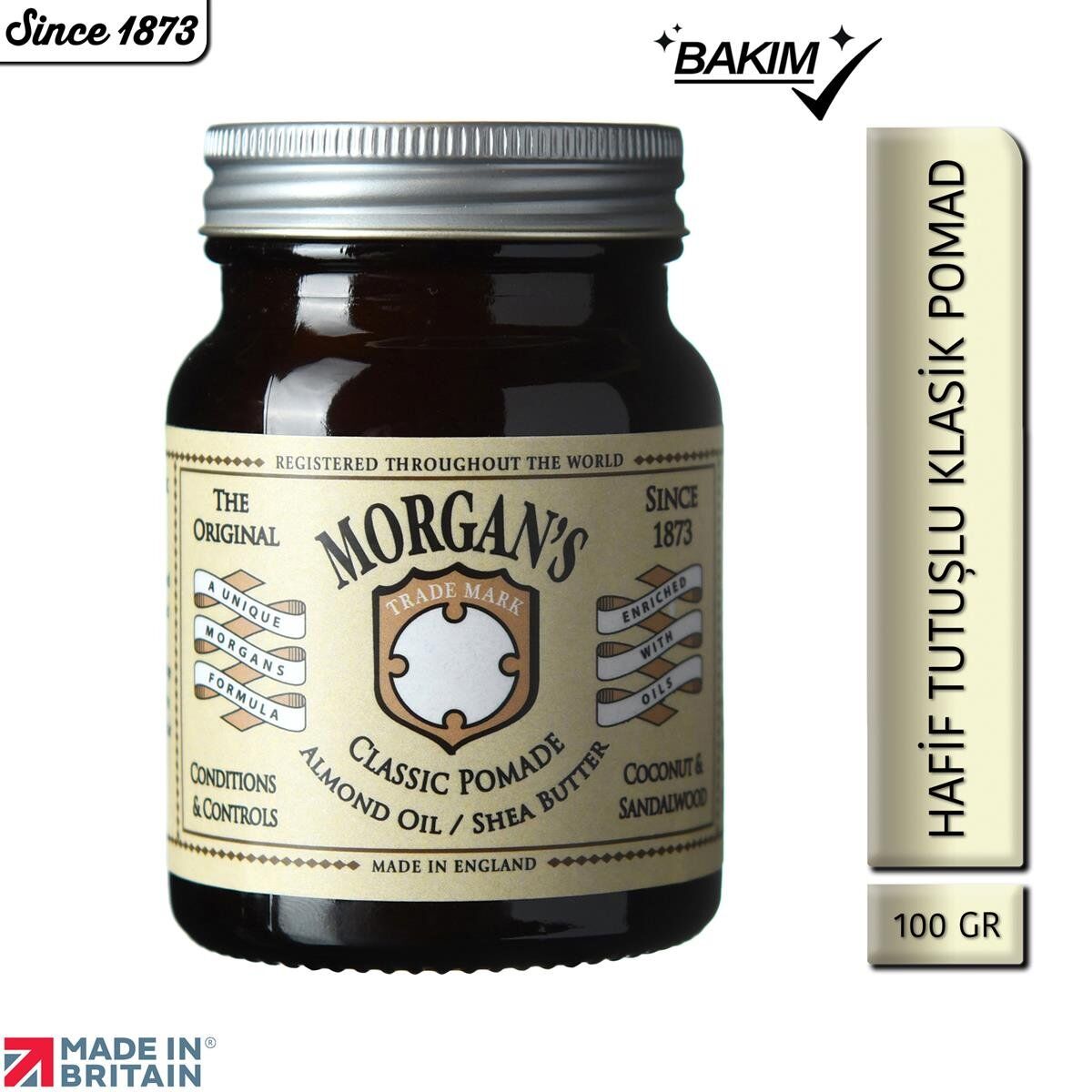 Almond Oil Shea Butter -Doğal Görünüm Sağlayan Şekillendirici Pomad 100 gr