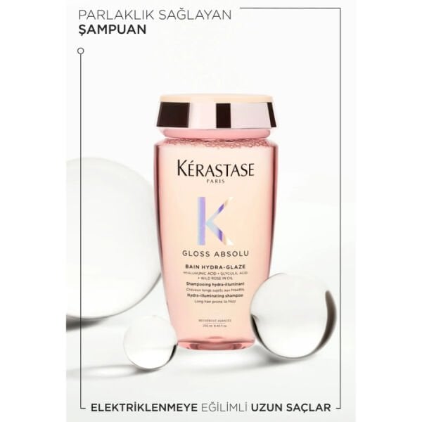 Kerastase Gloss Absolu Elektriklenmeye Eğilimli Saçlar için Parlaklık Veren Şampuan 250ml