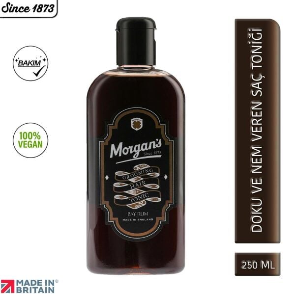 Morgan's Pomade Bay Rum Grooming Hair Tonic - Canlandırıcı Saç Bakım Toniği 250 ml