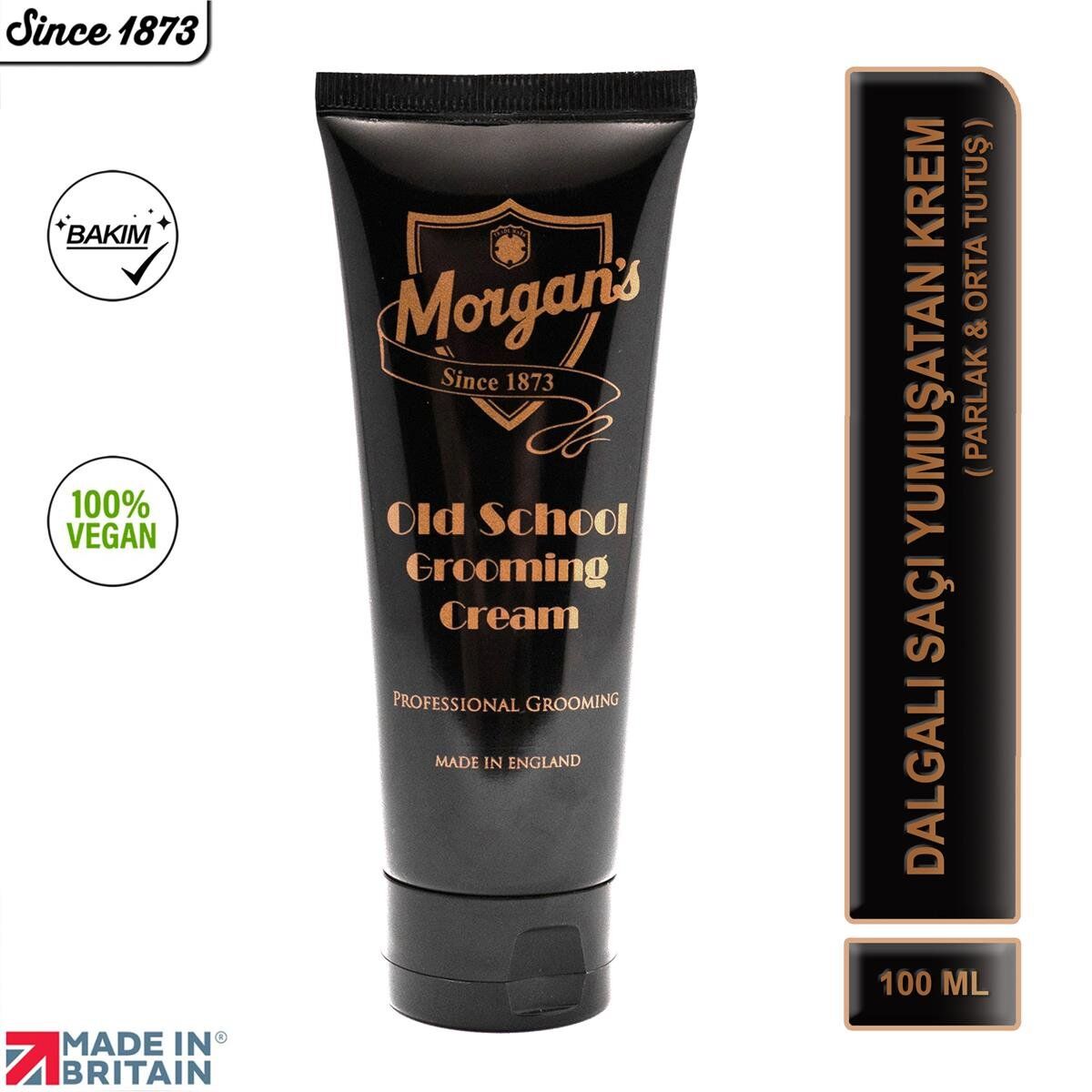 Morgan's Pomade Old School Grooming Cream - Orta Tutuşlu Parlak Şekillendirici Bakım Kremi 100 ml