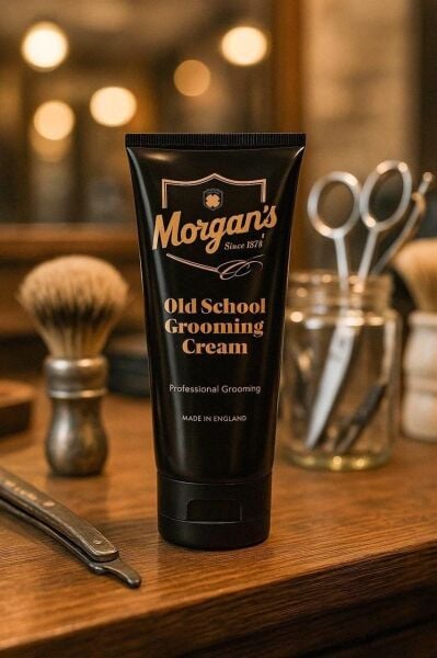 Morgan's Pomade Old School Grooming Cream - Orta Tutuşlu Parlak Şekillendirici Bakım Kremi 100 ml
