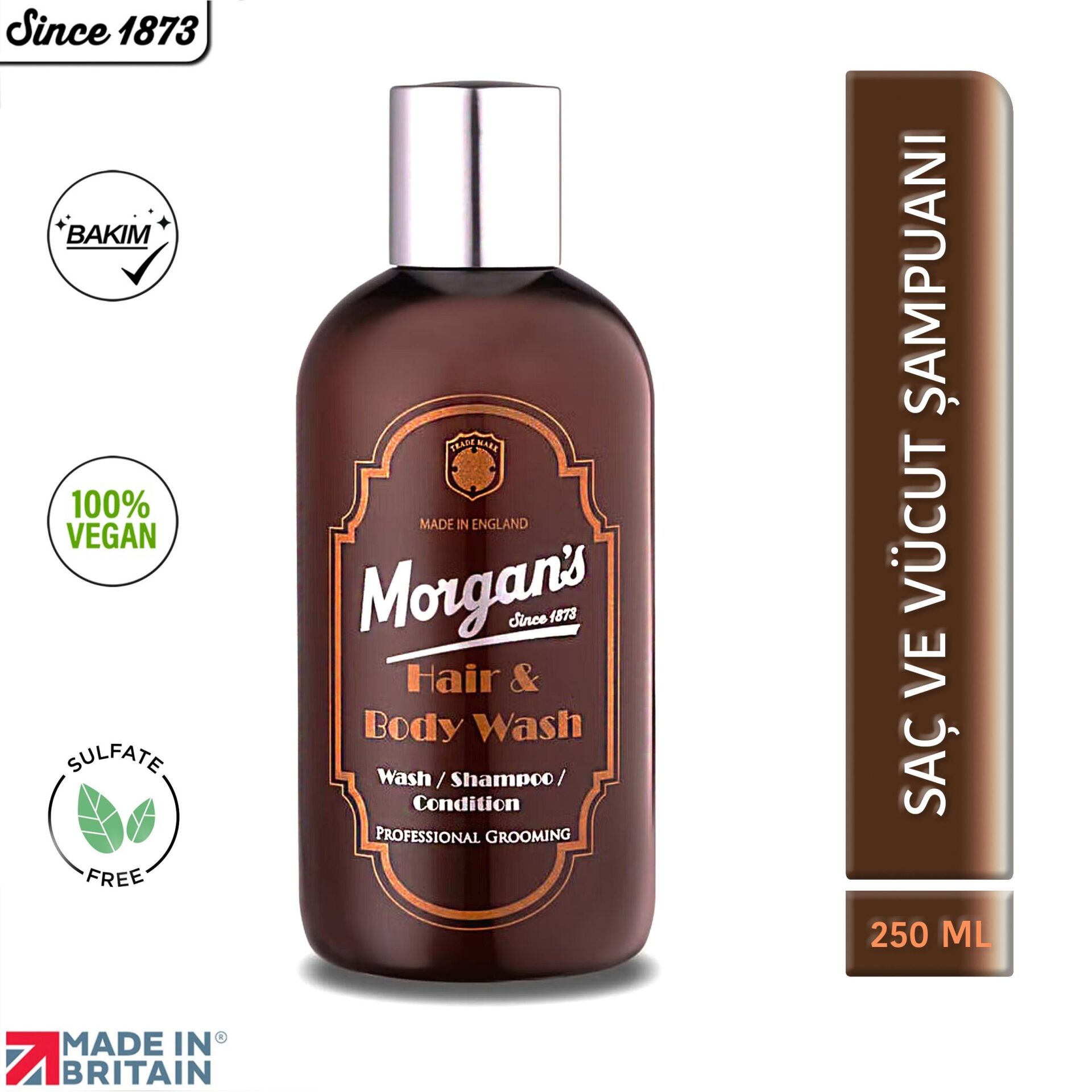 Morgan's Pomade Hair & Body Wash - Erkeklere Özel Saç Ve Vücut Şampuanı 250 ml